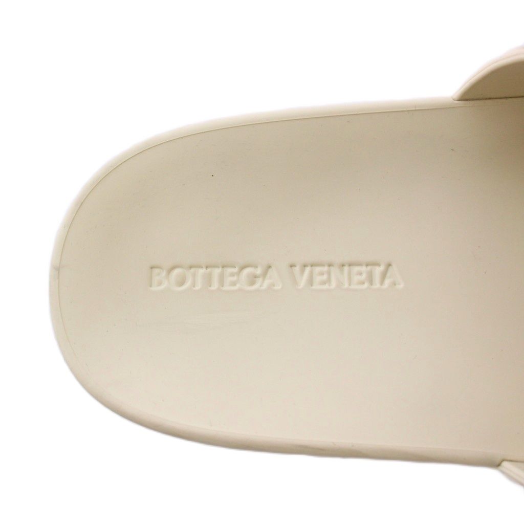 ボッテガヴェネタ BOTTEGA VENETA サンダル 靴 ラバー メンズ ベージュ系 690105 【中古】 ボッテガヴェネタ BOTTEGA VENETA スライドサンダル フラット ラバー