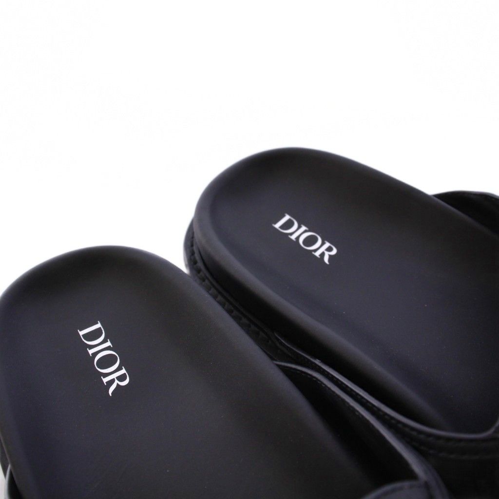  ディオールオム Dior HOMME ダイヤモンドロゴ サンダル スリッパ 43 黒 LS 0322 |KH サンダル 靴