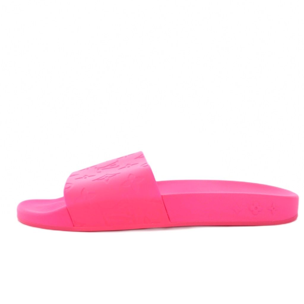 ルイヴィトン LOUIS VUITTON ウォーターフロントライン モノグラム ラバーサンダル 7 ピンク |KH