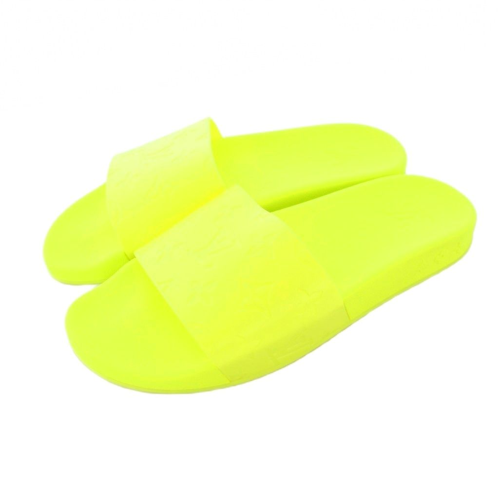 ルイヴィトン LOUIS VUITTON ウォーターフロントライン モノグラム ラバー サンダル 7 蛍光イエロー |KH