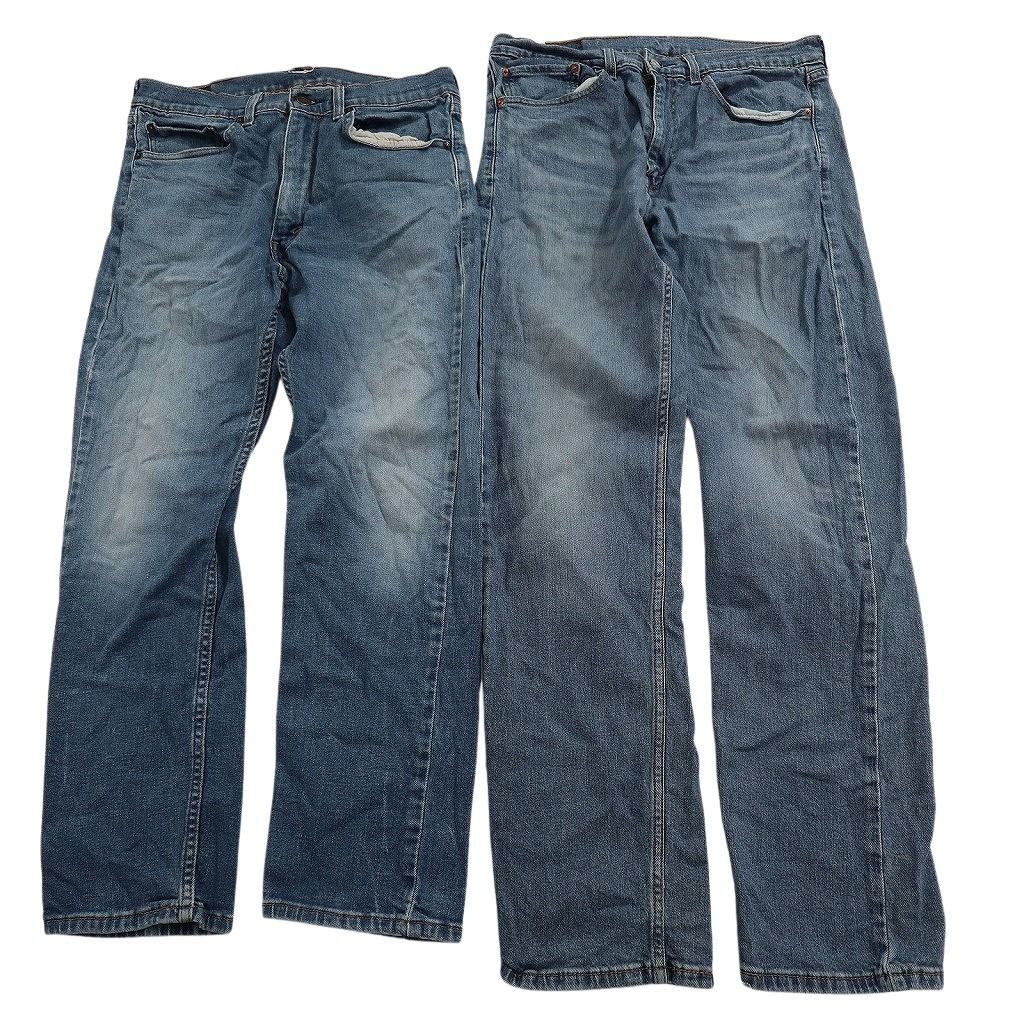  古着卸 まとめ売り リーバイス 505 デニム パンツ セット メンズ 34 インディゴブルー アメカジ フェード 古着 ND 3340 その他 メンズ