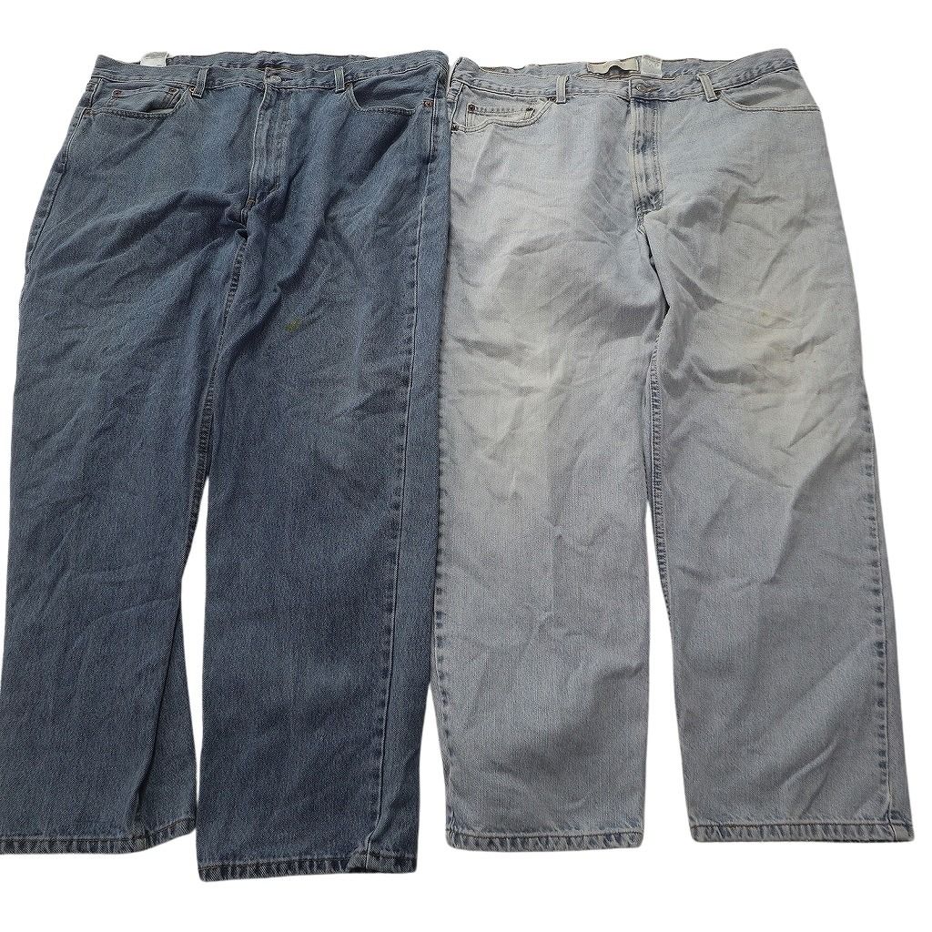 古着卸 まとめ売り リーバイス 550 デニム パンツ セット メンズ 42 |44 |48 |54 インディゴブルー アメカジ フェード ND 3234