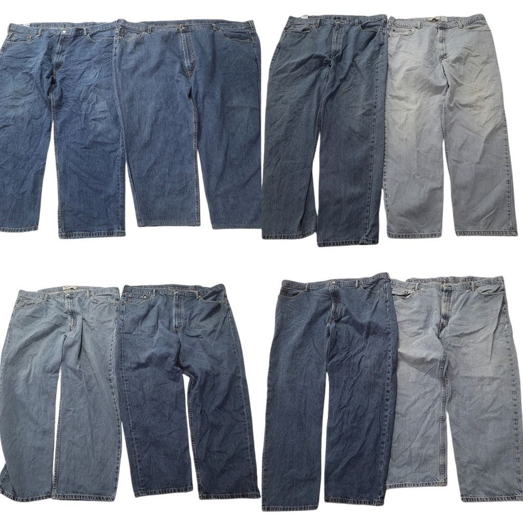 古着卸 まとめ売り リーバイス 550 デニム パンツ セット メンズ 42 |44 |48 |54 インディゴブルー アメカジ フェード ND 3234