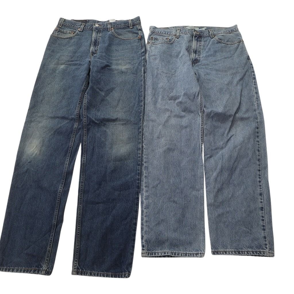 古着卸 まとめ売り リーバイス 550 デニム パンツ セット メンズ 36 ペインティング テーパード アメカジ 古着 ND 3230