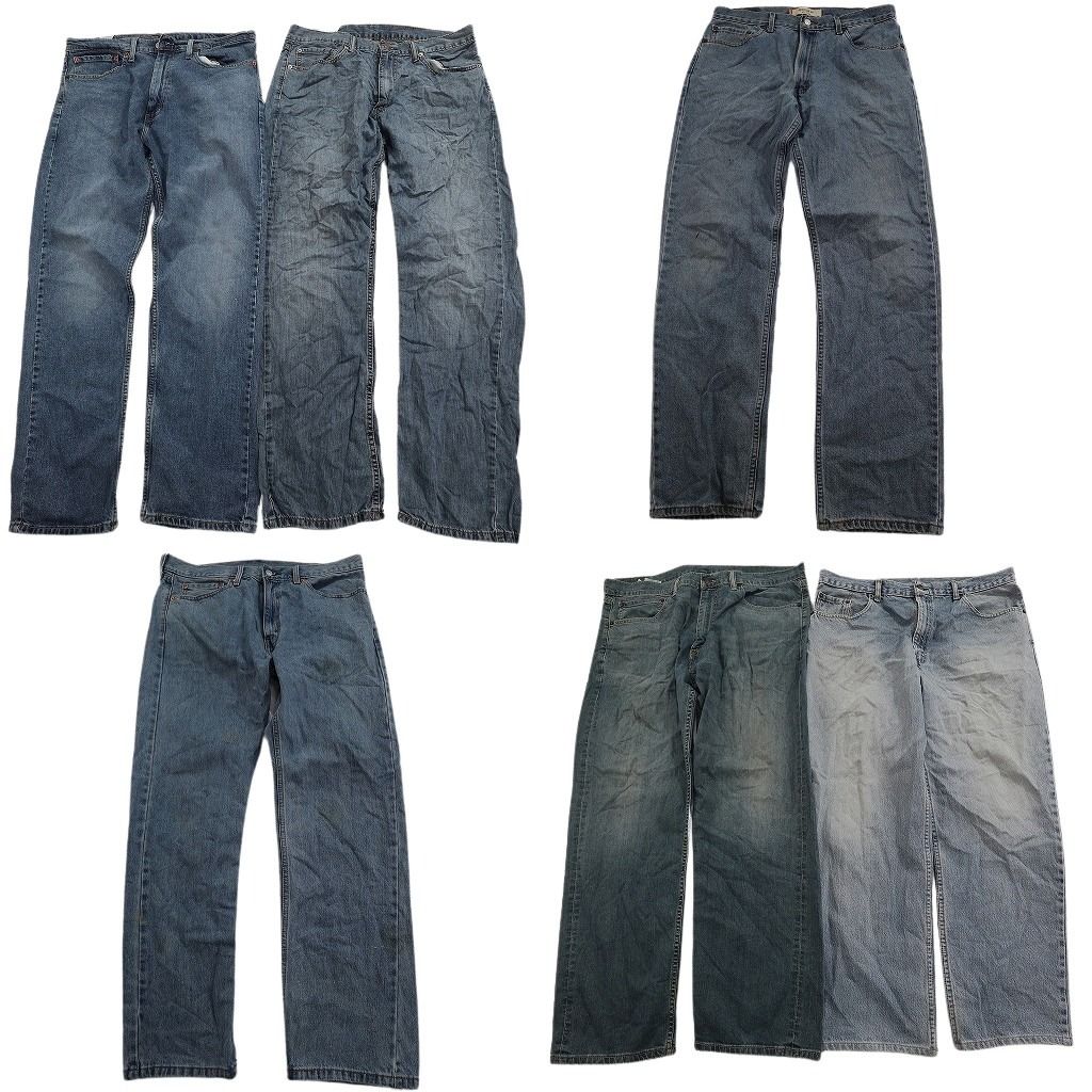 古着卸 まとめ売り リーバイス 505 デニム パンツ セット メンズ 36 ストレート フェード アメカジ 古着 ND 3339