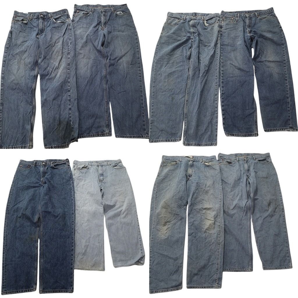古着卸 まとめ売り リーバイス 550 デニム パンツ セット メンズ 38 インディゴブルー テーパード アメカジ 古着 ND 3229
