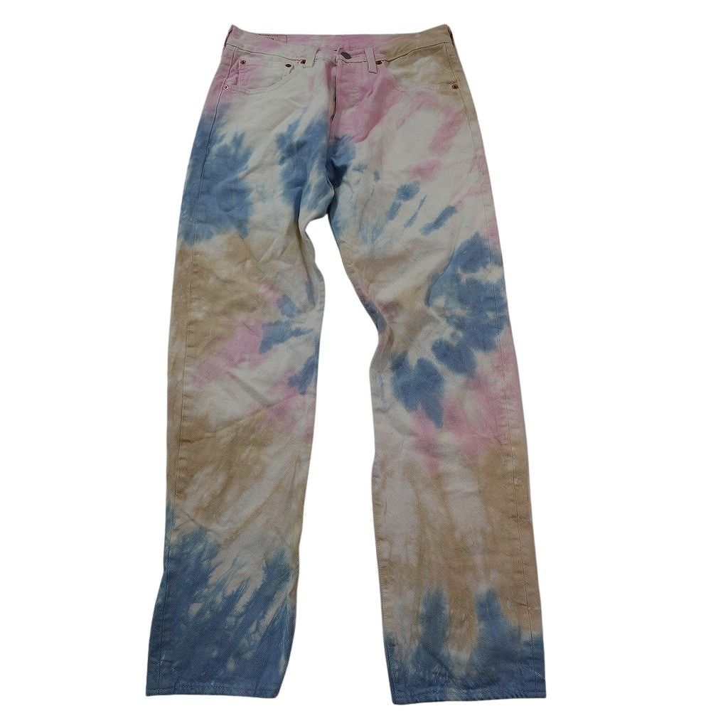  古着卸 まとめ売り リーバイス 501 デニム パンツ セット メンズ 31 タイダイ柄 マルチカラー インディゴブルー 古着 ND 3260 その他 メンズ