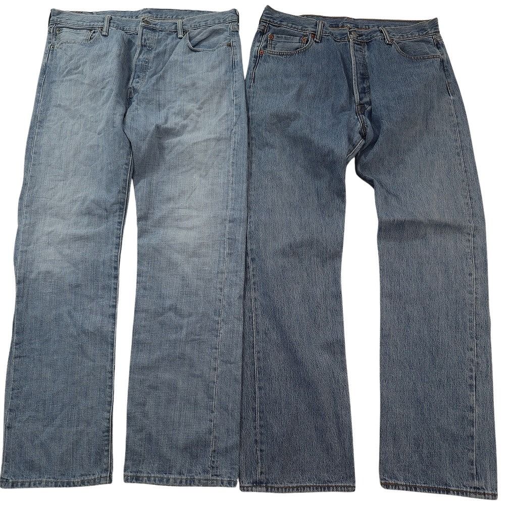 古着卸 まとめ売り リーバイス 501 デニム パンツ セット メンズ 38 |36 ストレート インディゴブルー アメカジ 古着 ND 3250