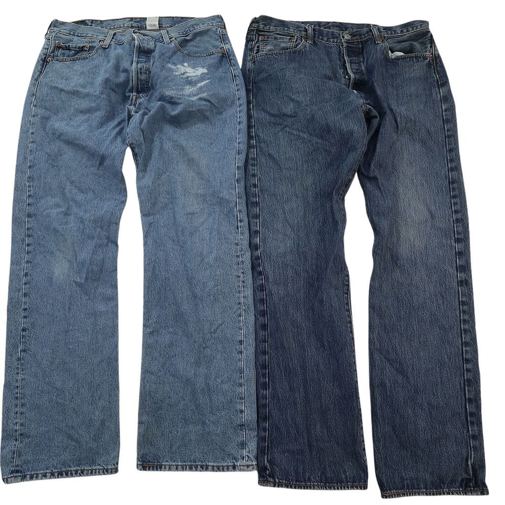  古着卸 まとめ売り リーバイス 501 デニム パンツ セット メンズ 38 |40 ペインティング ボタンフライ アメカジ 古着 ND 3246 その他 メンズ