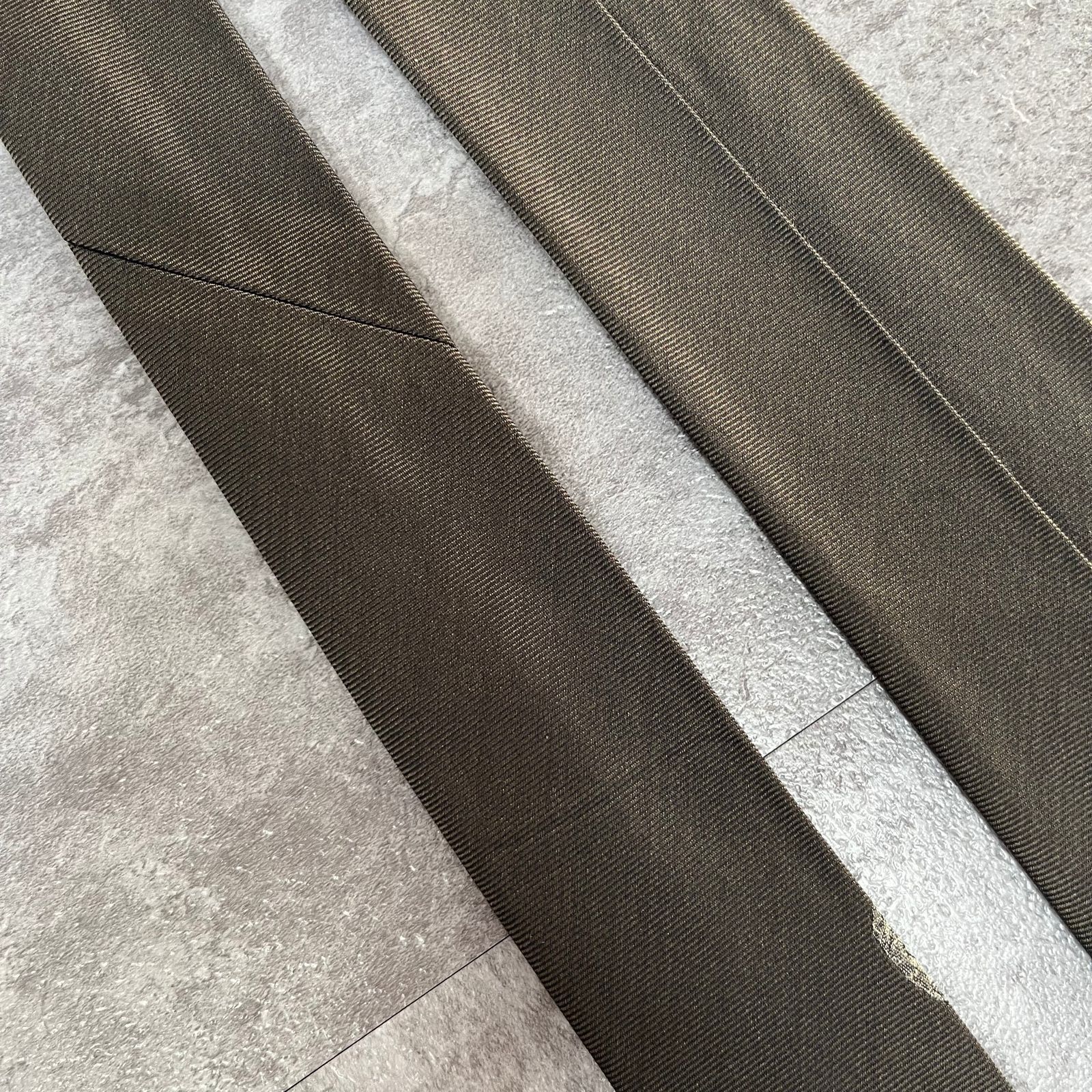 Dominique France】ネクタイ グレー クラウン 最高級 刺繍 ジャガード