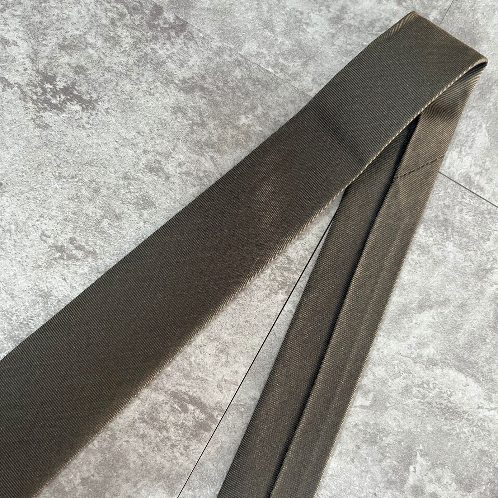 Dominique France】ネクタイ グレー クラウン 最高級 刺繍 ジャガード