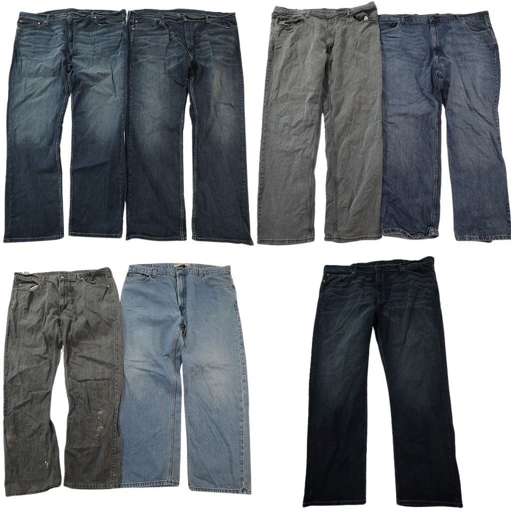 古着卸 まとめ売り リーバイス 559 デニム パンツ セット メンズ 42 |44 |48 |50 フェード ヒゲ グレー 古着 ND 3360