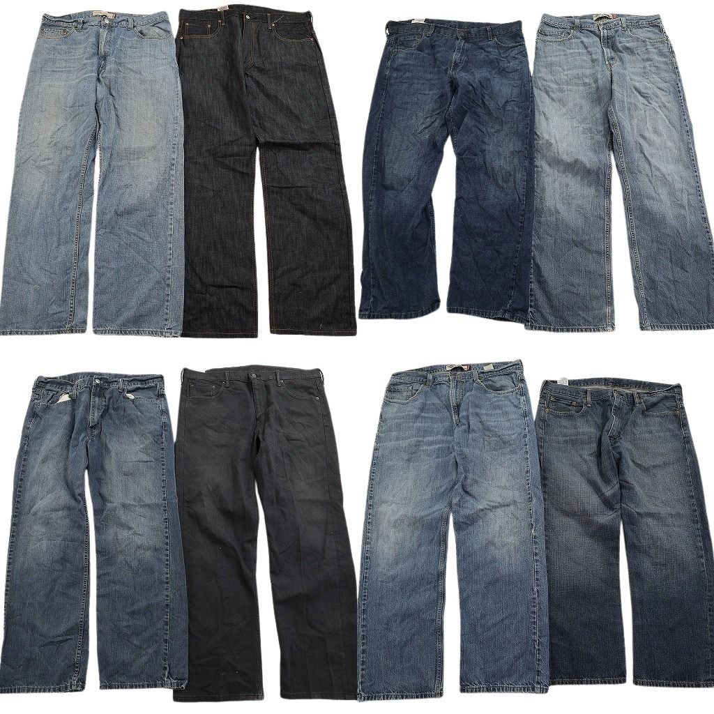 古着卸 まとめ売り リーバイス 569 デニム パンツ セット メンズ 38 |36 インディゴブルー 古着 ND 3291