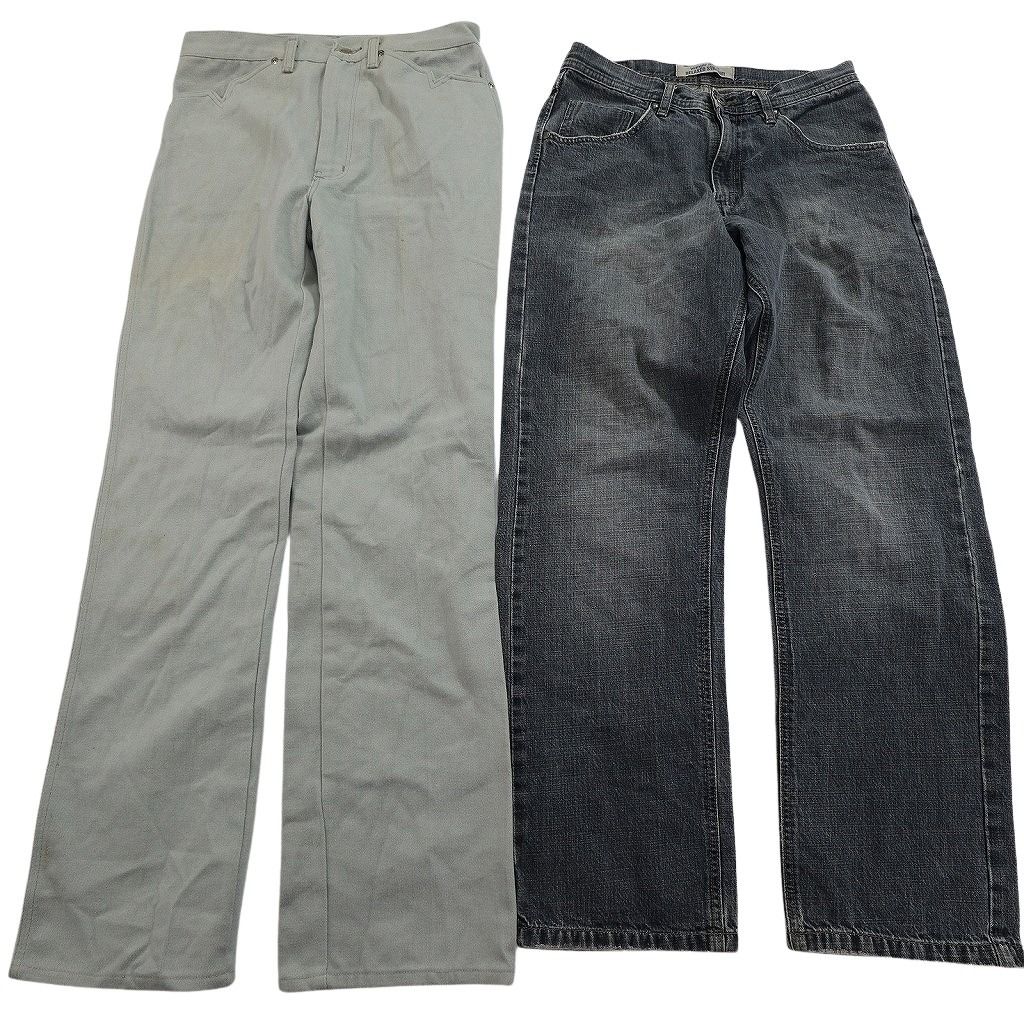 古着卸 まとめ売り Wrangler ラングラー デニム パンツ セット メンズ 32 ホワイト 古着 ND 3288