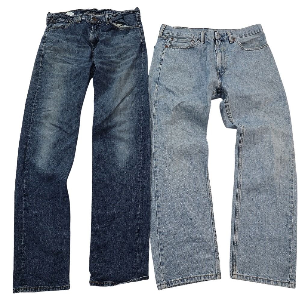 古着卸 まとめ売り リーバイス 505 デニム パンツ セット メンズ 34 |35 ストレート インディゴブルー アメカジ 古着 ND 3354