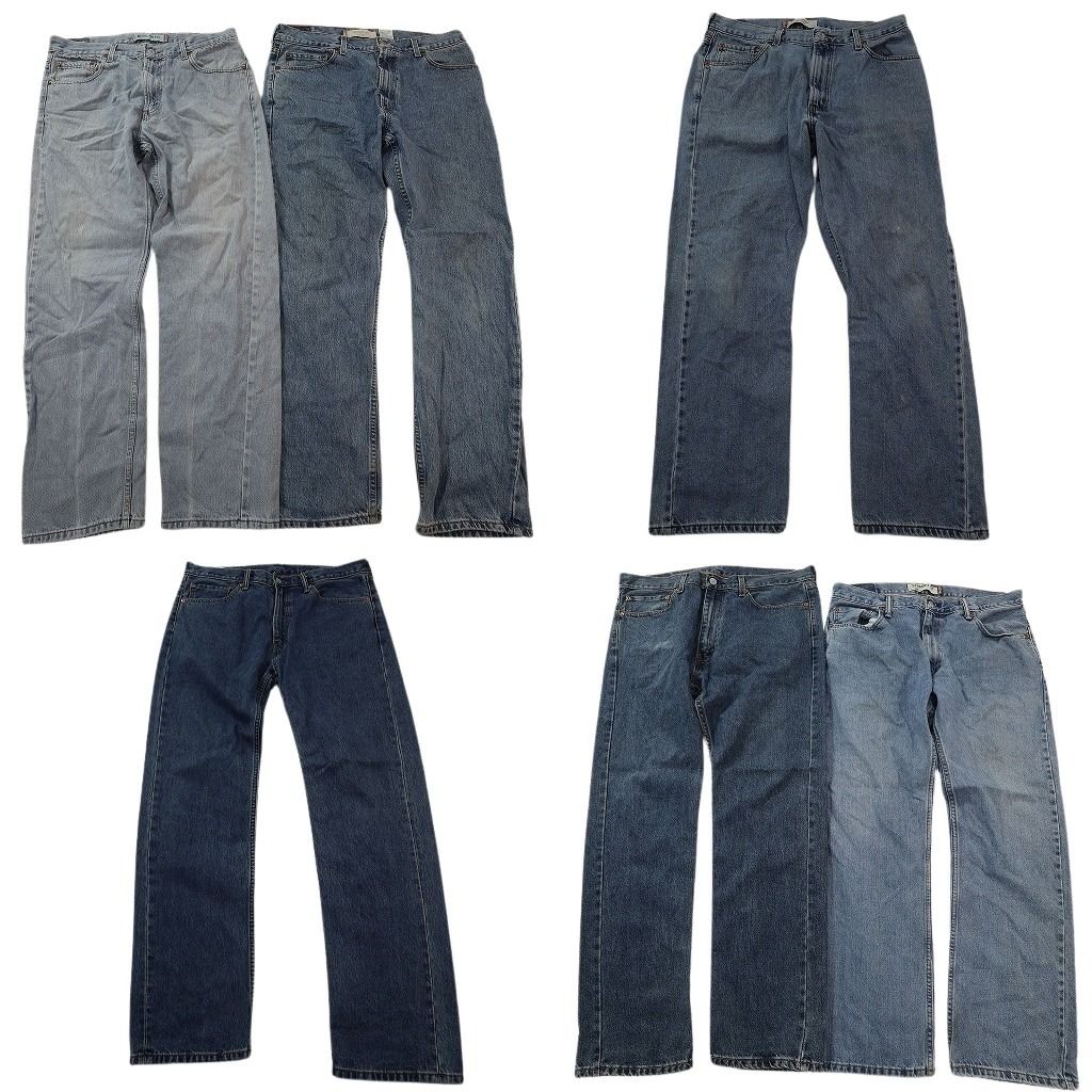 古着卸 まとめ売り リーバイス 505 デニム パンツ セット メンズ 36 ストレート インディゴブルー アメカジ 古着 ND 3352