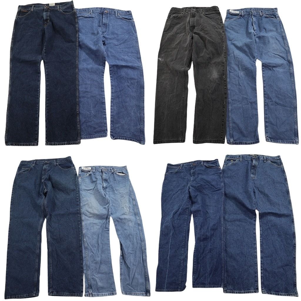 4*g様 ラングラー古着ジーンズデニムパンツ40着セットまとめ売りジャンクリメイ 4*g様 ラングラー古着ジーンズデニムパンツ40着セットまとめ売り