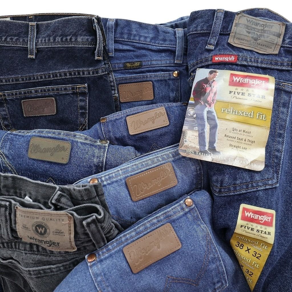 古着卸 まとめ売り Wrangler ラングラー デニム パンツ 8枚セット
