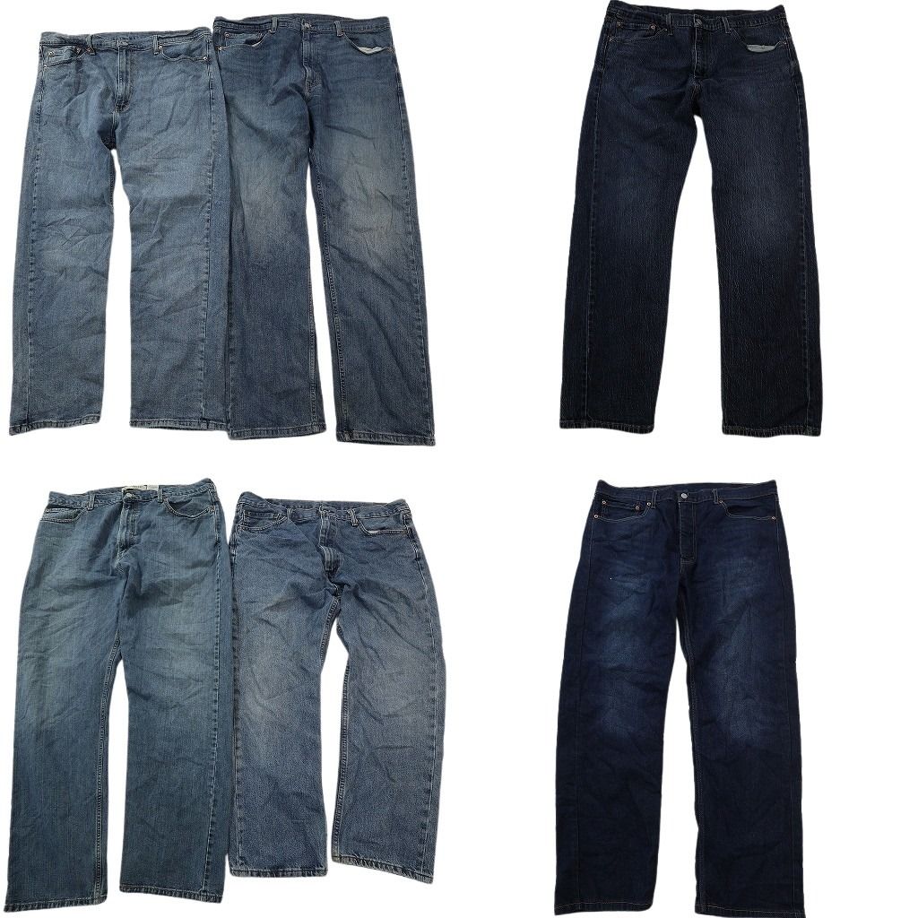 古着卸 まとめ売り リーバイス 505 デニム パンツ セット メンズ 38 |40 フェード インディゴブルー アメカジ 古着 ND 3345