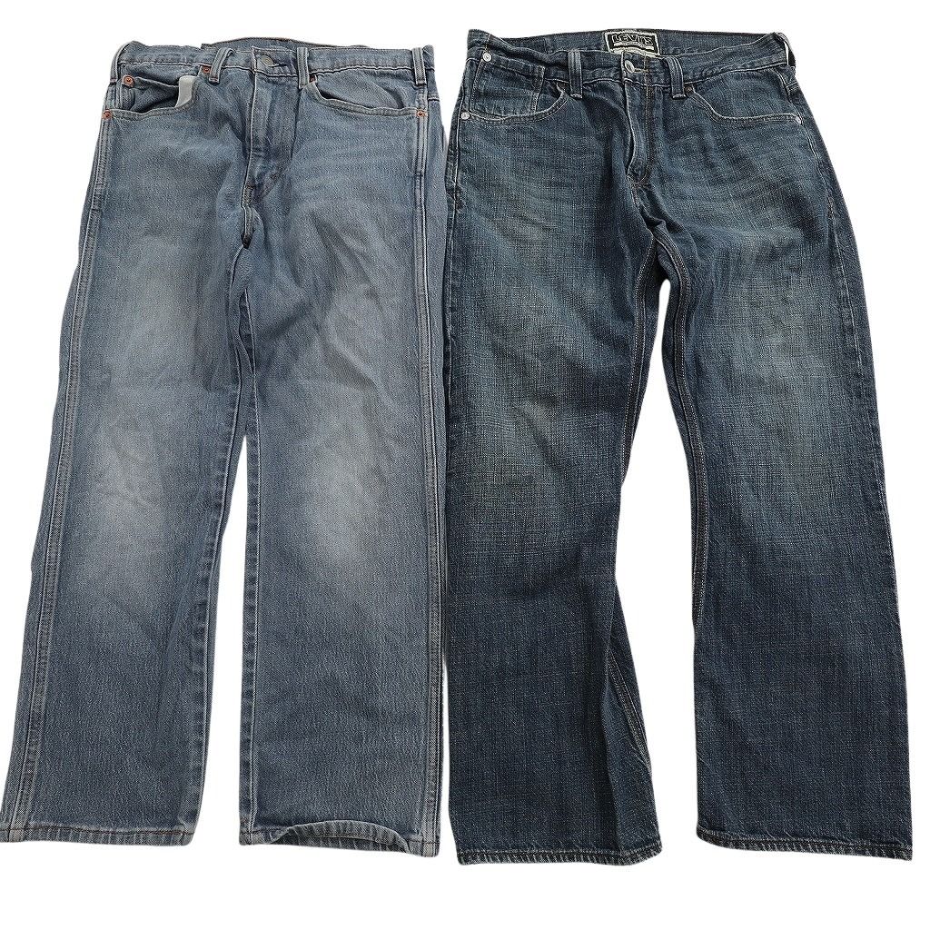 古着卸 まとめ売り リーバイス 品番MIX デニム パンツ セット メンズ 34 514 インディゴブルー アメカジ 古着 ND 3318