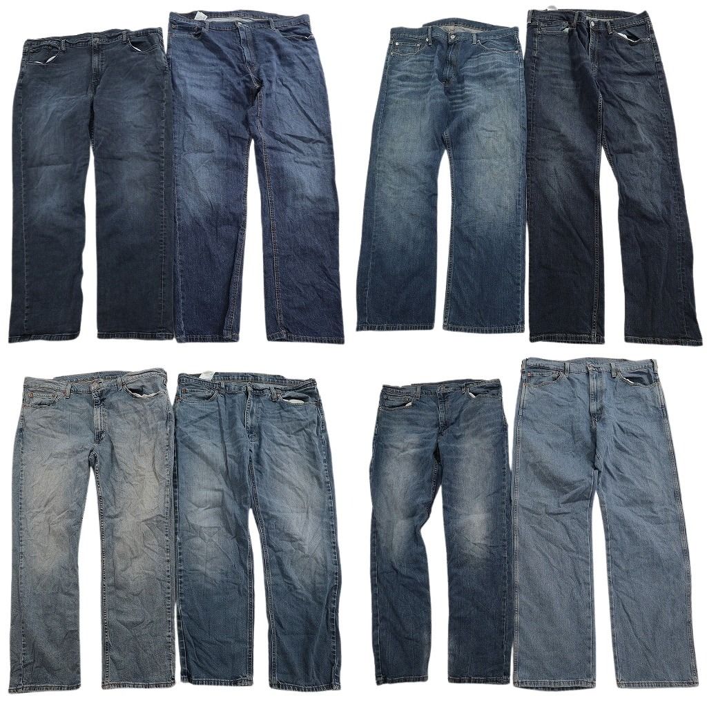 古着卸 まとめ売り リーバイス 品番MIX デニム パンツ セット メンズ 46 |42 |40 |38 541 514 502 アメカジ 古着 ND 3314