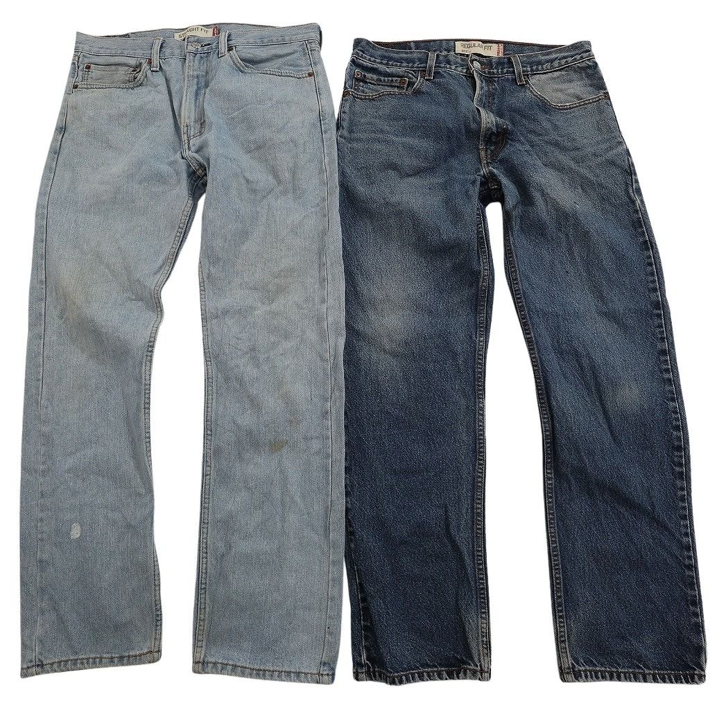 古着卸 まとめ売り リーバイス 505 デニム パンツ セット メンズ 34 ペインティング インディゴブルー アメカジ 古着 ND 3304