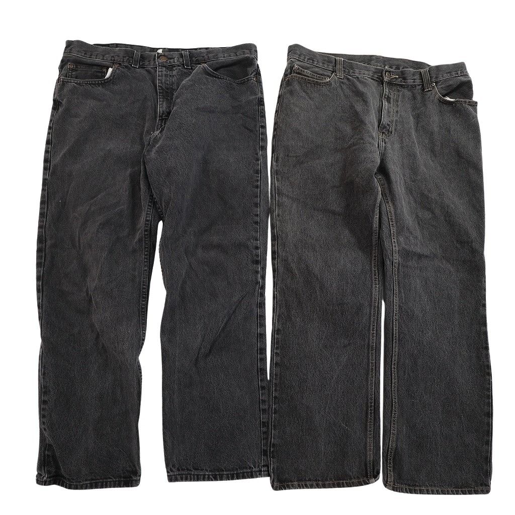 古着卸 まとめ売り ブラックデニム パンツ セット メンズ 38 |42 フェード アメカジ 古着 ND 3379