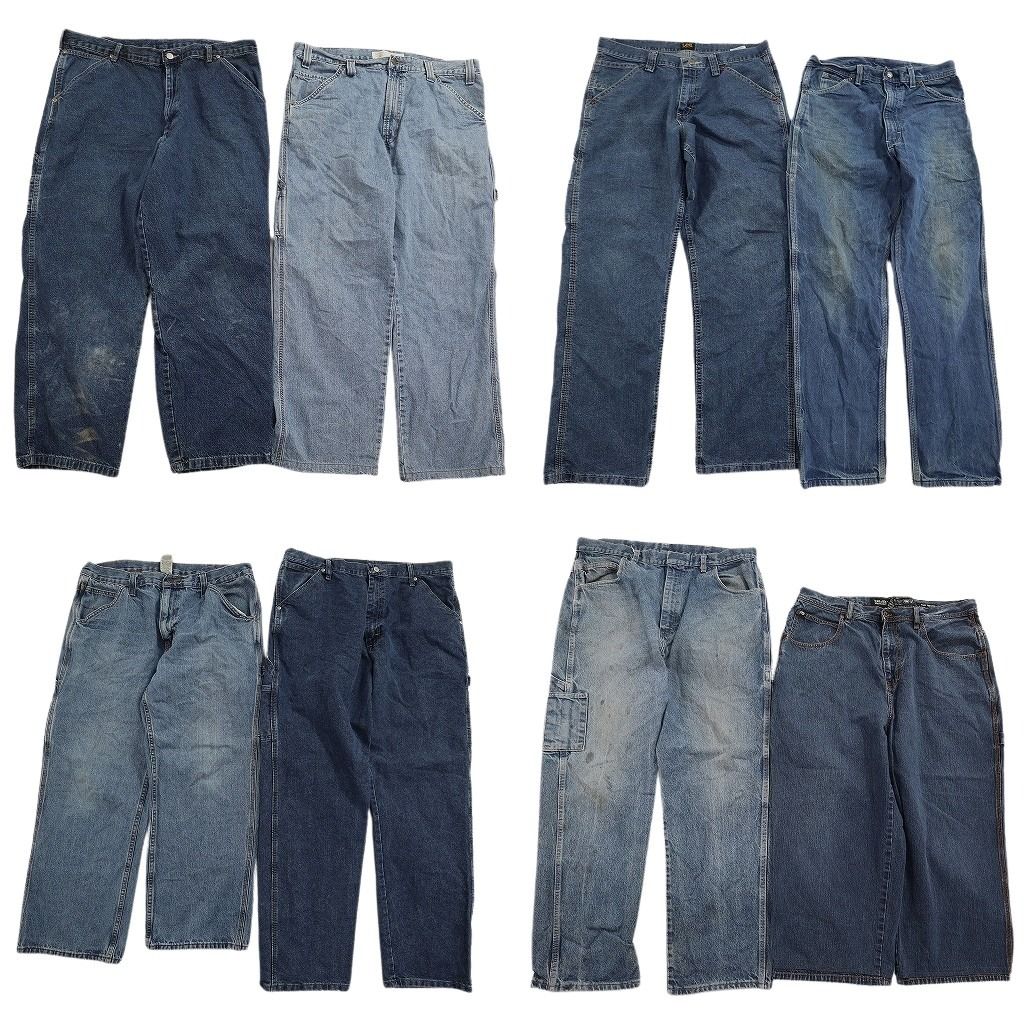 古着卸 まとめ売り ペインターデニム パンツ セット メンズ 40 |38 |36 |34 |32 LEE りー KEY ワーク アメカジ 古着 ND 3367