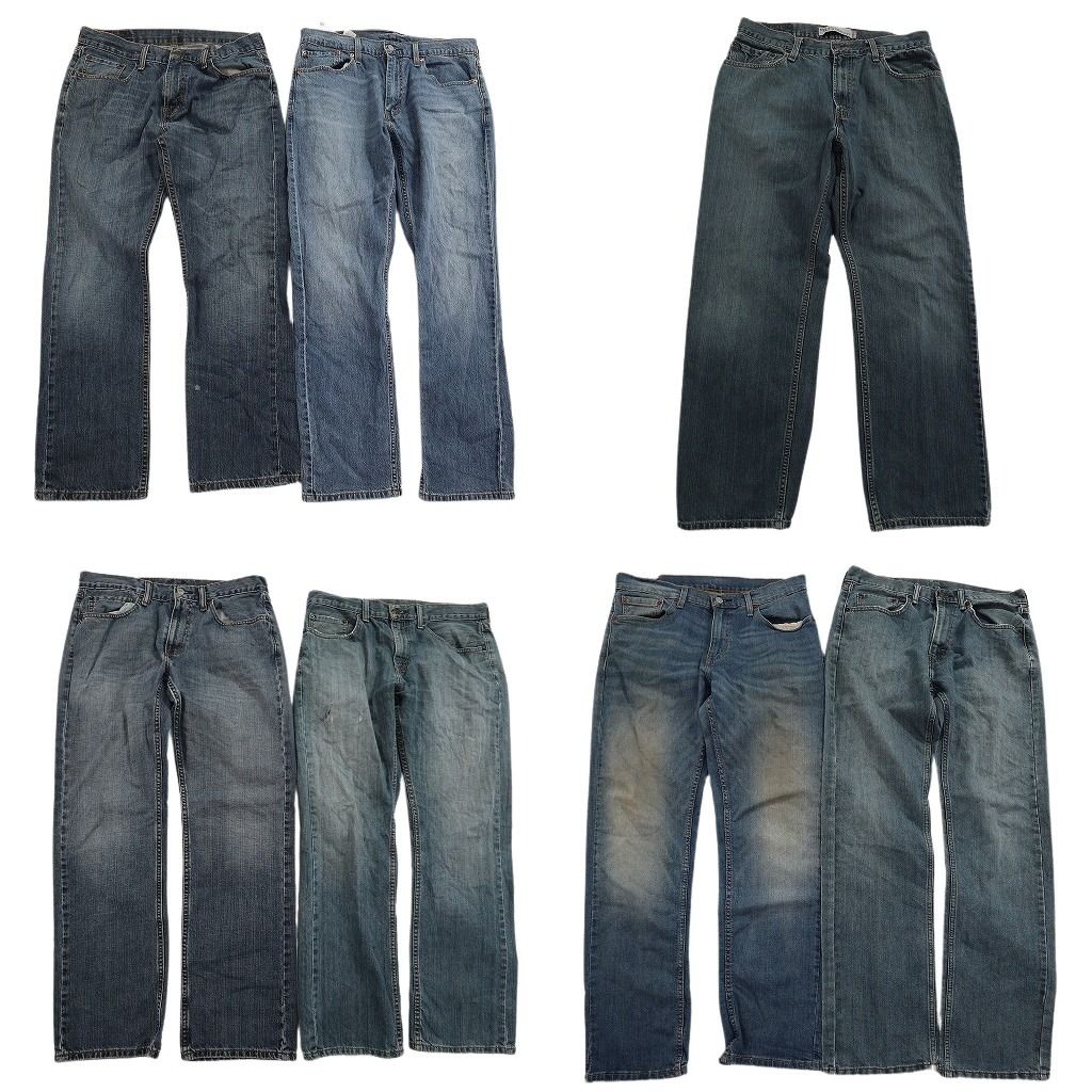 古着卸 まとめ売り リーバイス 559 デニム パンツ セット メンズ 33 |34 |32 インディゴブルー アメカジ フェード 古着 ND 3364