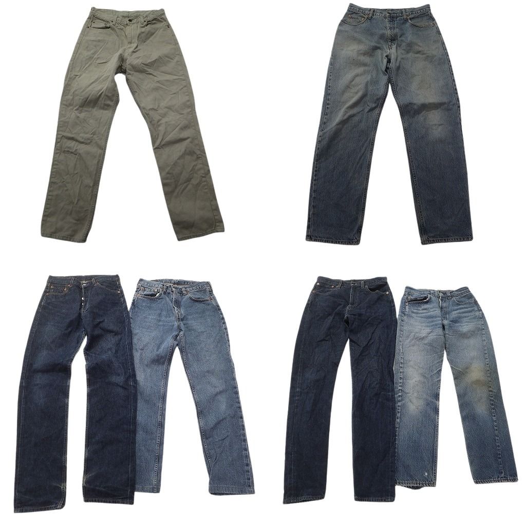 古着卸 まとめ売り ユーロ リーバイス デニム パンツ セット メンズ 33 |32 |30 オレンジタブ 882 534 501 古着 ND 3389
