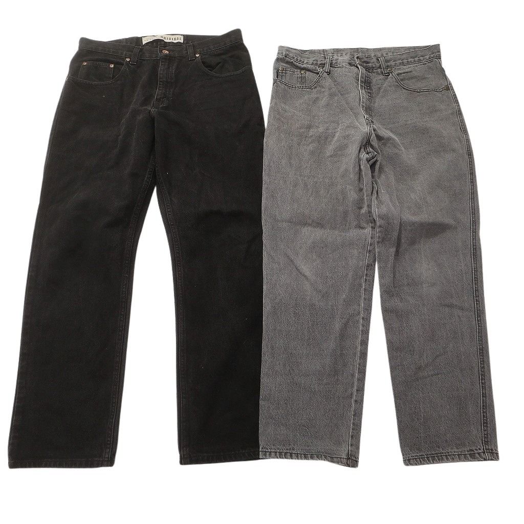  古着卸 まとめ売り ブラックデニム パンツ セット メンズ 34 |36 ヒゲ アメカジ フェード 古着 ND 3381 その他 メンズ