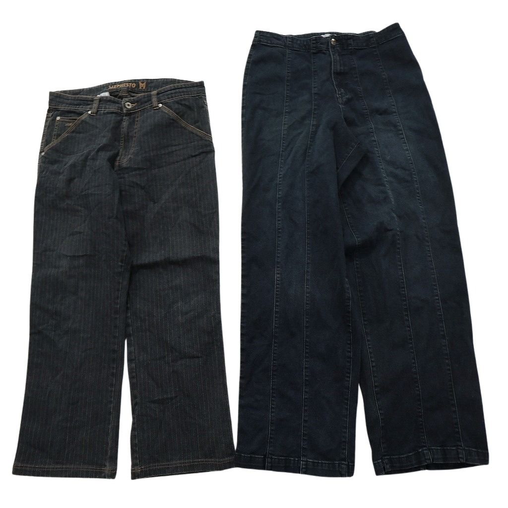 古着卸 まとめ売り デニム パンツ MIX セット メンズ 34 オレンジ インディゴブルー アメカジ 古着 ND 3413