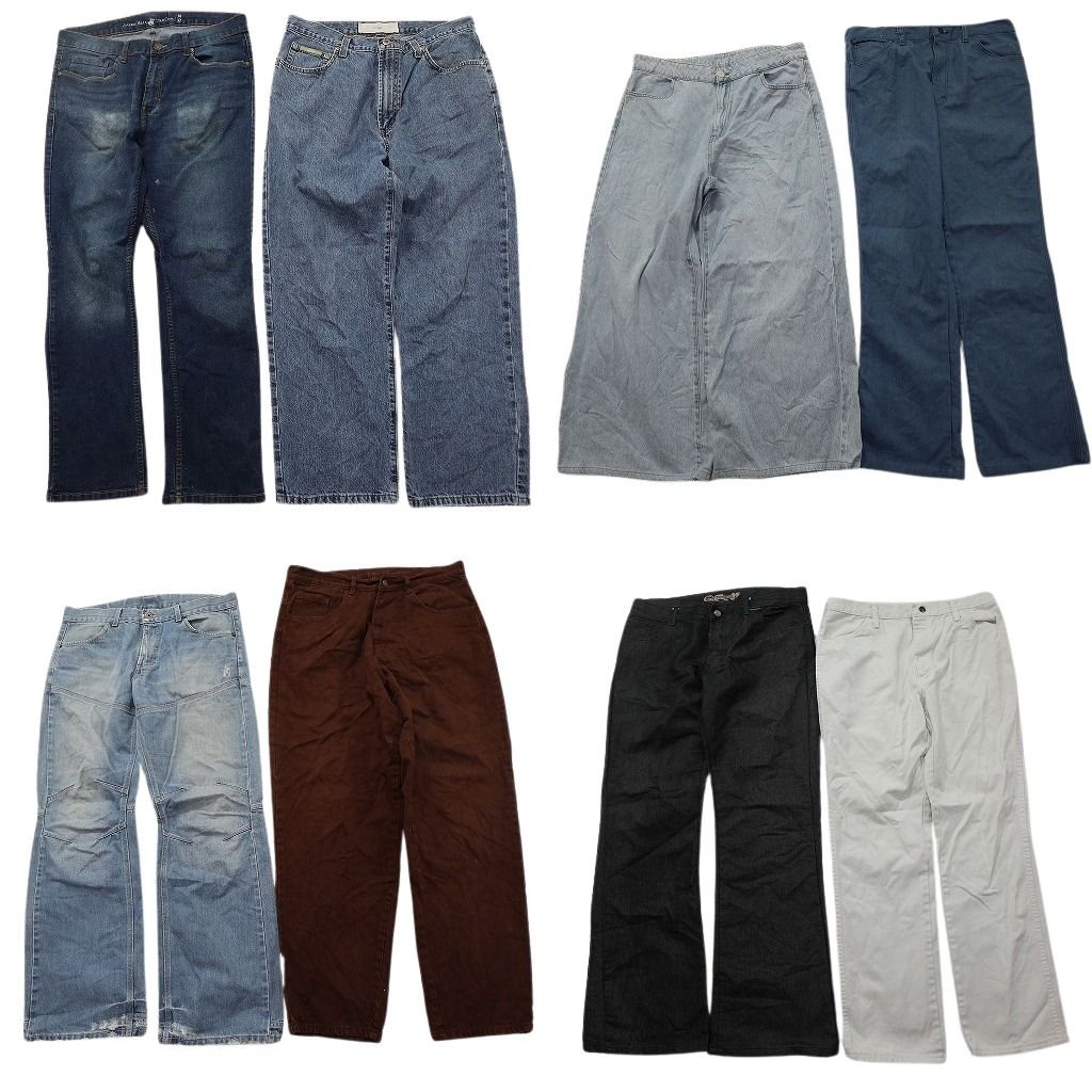 古着卸 まとめ売り デニム パンツ MIX 8枚セット (メンズ 36