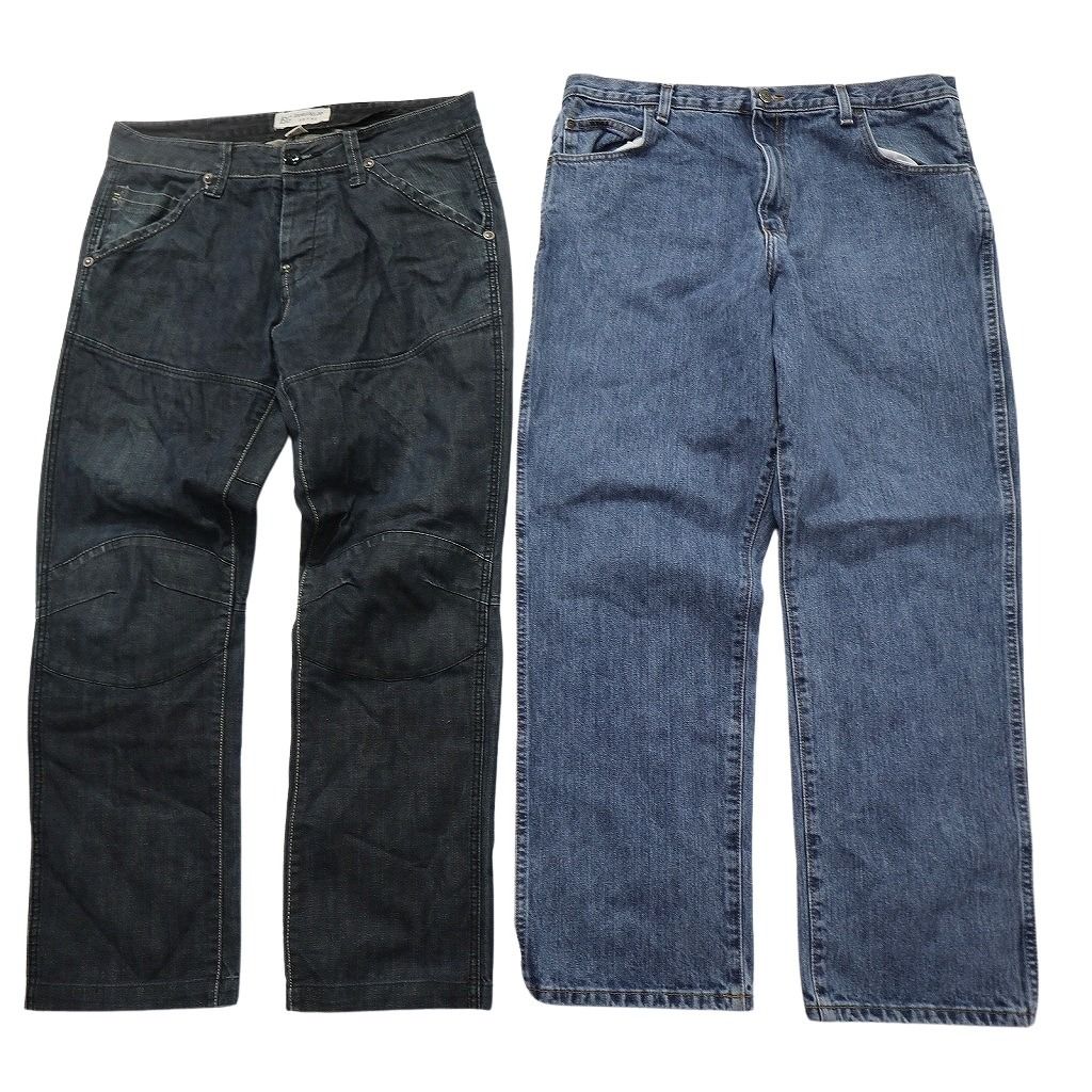 古着卸 まとめ売り デニム パンツ MIX セット メンズ 42 |44 |40 |38 ブラック インディゴブルー グリーン 赤 古着 ND 3408