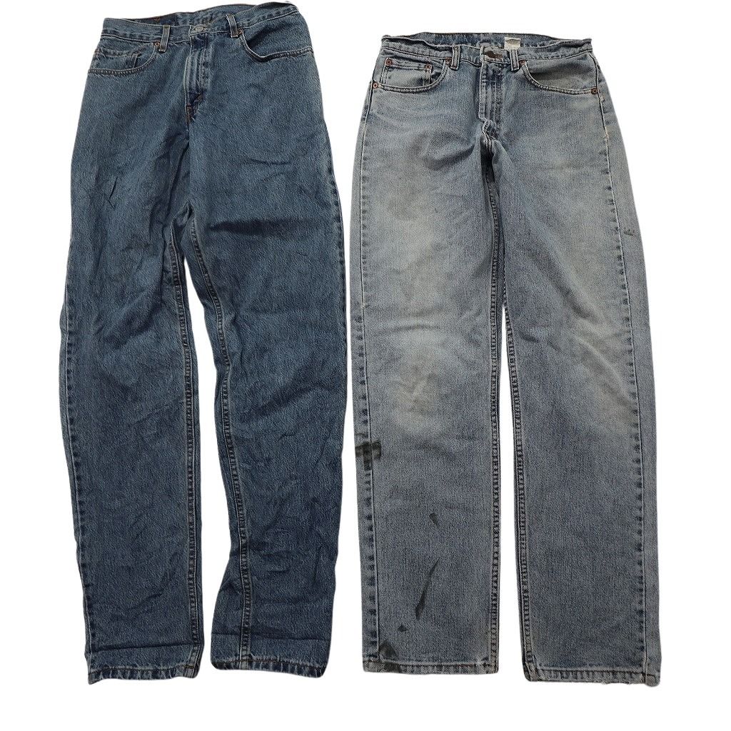 古着卸 まとめ売り リーバイス デニム パンツ セット メンズ 31 |30 |29 560 550 554 インディゴブルー ホワイト ND 3407