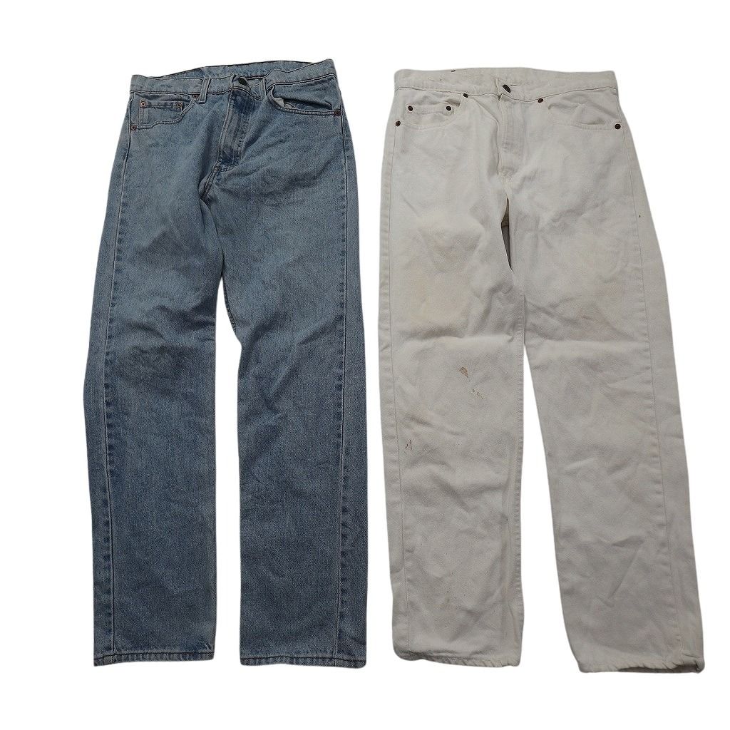 古着卸 まとめ売り リーバイス デニム パンツ セット メンズ 34 501 505 550 ベージュ ホワイト 古着 ND 3404