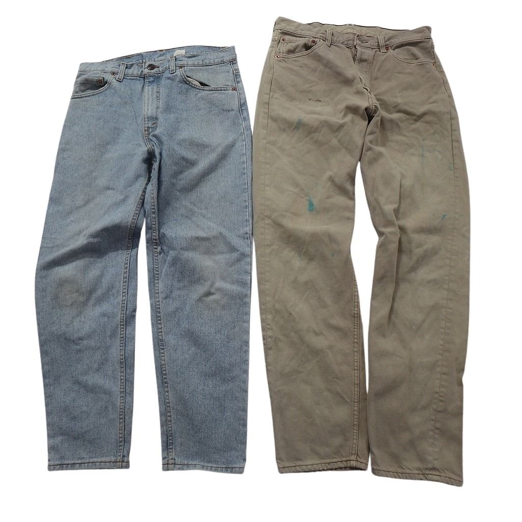 古着卸 リーバイス デニム パンツ セット メンズ 38 |36 |34 501 540 550 ベージュ インディゴブルー 古着 ND 3403