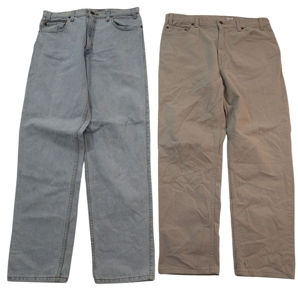 古着卸 まとめ売り リーバイス 紙タグ デニム パンツ セット メンズ 36 501 560 550 540 ベージュ 古着 ND 3436