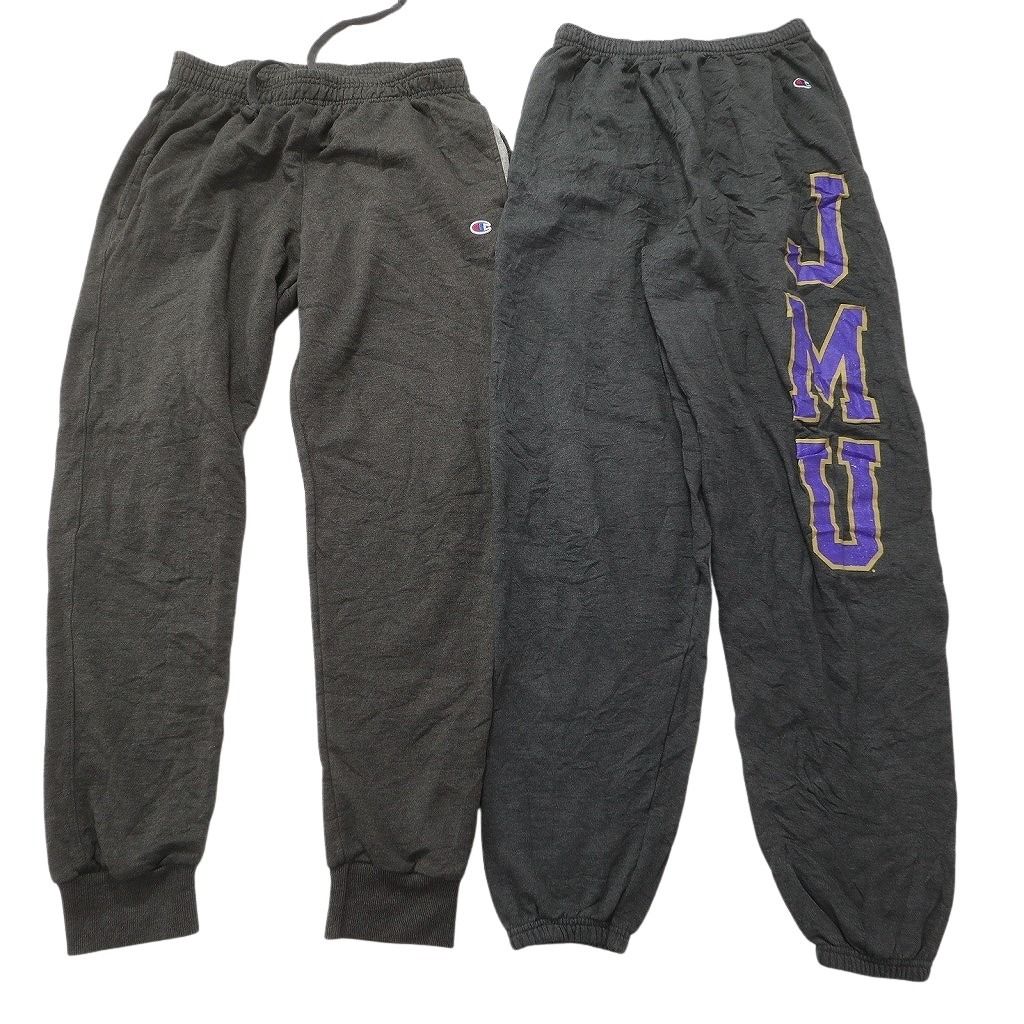 古着卸 まとめ売り チャンピオン スウェット パンツ セット メンズ L カレッジ風 ジョガーパンツ ブラック 古着 ND 3464