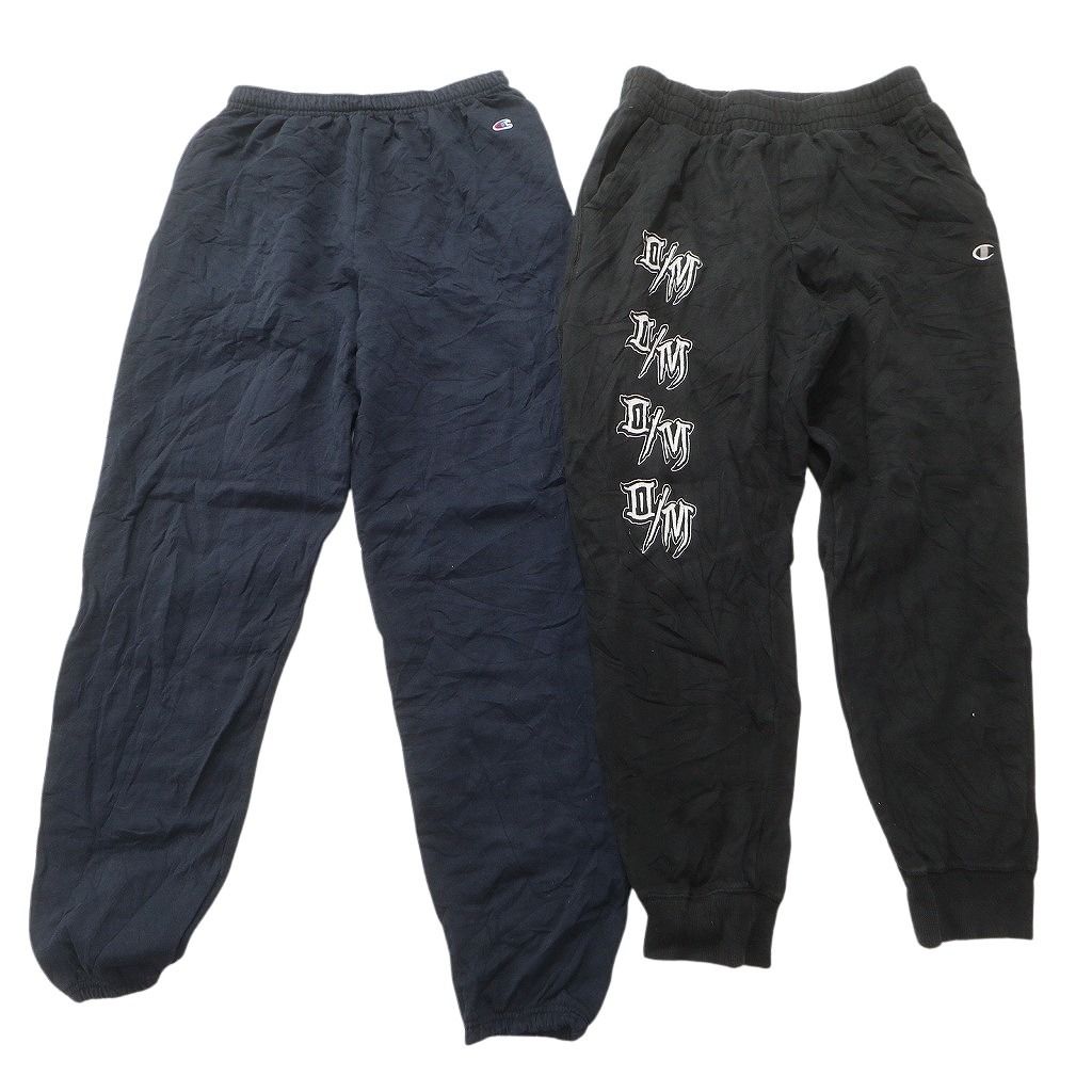 古着卸 まとめ売り チャンピオン スウェット パンツ セット メンズ L カレッジ風 ジョガーパンツ ブラック 古着 ND 3464 その他 メンズ
