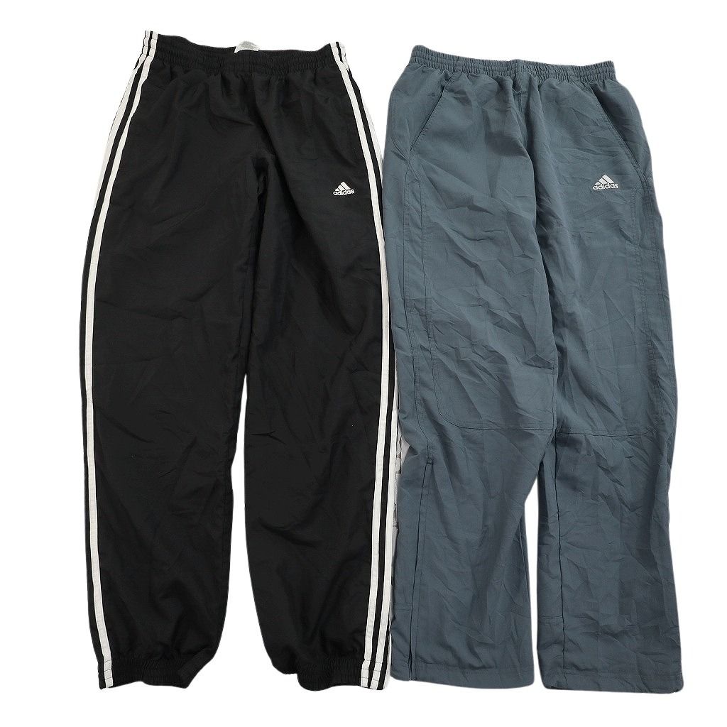 古着卸 まとめ売り アディダス adidas ウインドブレーカー パンツ セット メンズ L スリーストライプス ドローコード ND 3459