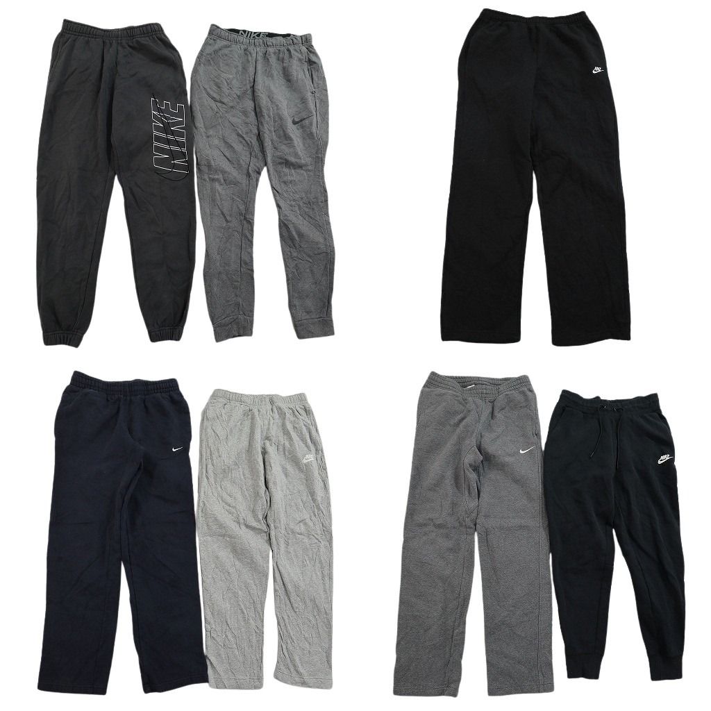 古着卸 まとめ売り ナイキ NIKE スウェット パンツ セット メンズ S |M ブラック グレー スウォッシュロゴ 古着 ND 3456