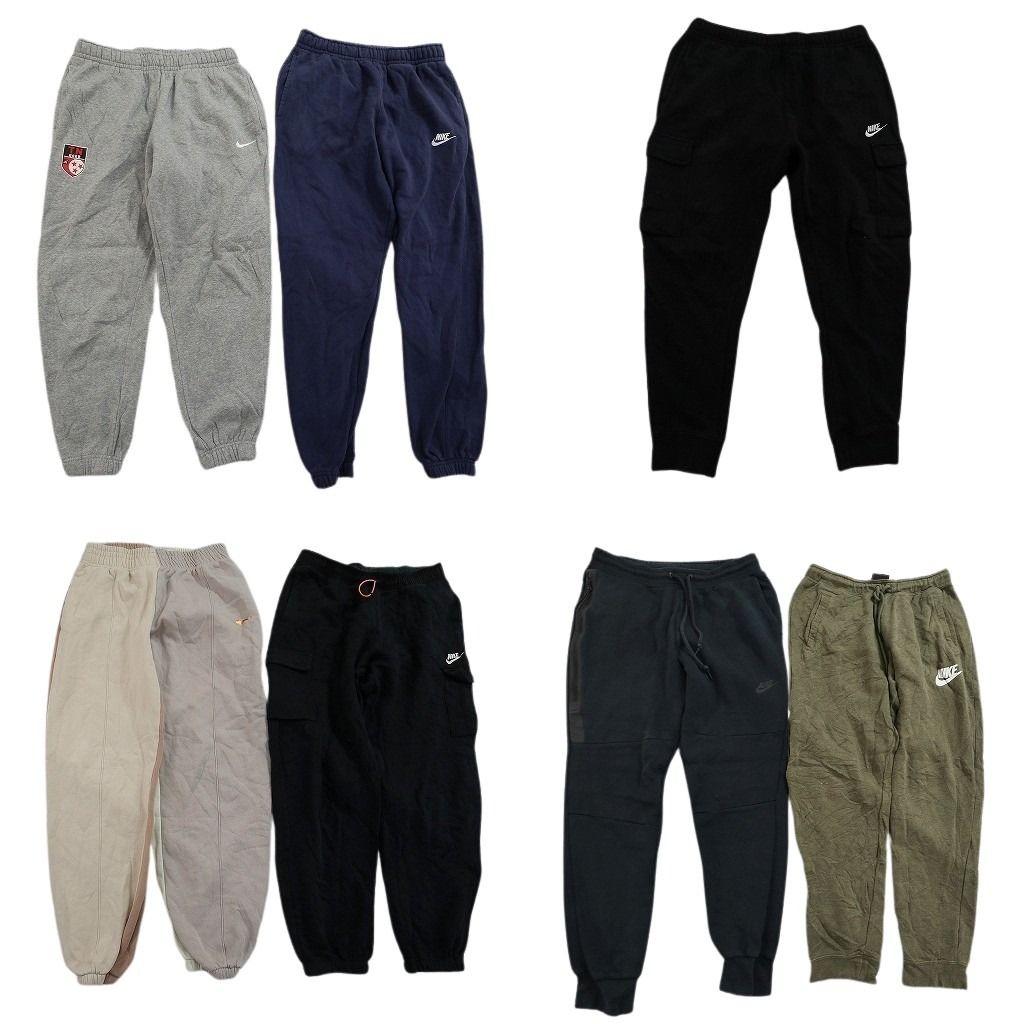 古着卸 まとめ売り ナイキ NIKE スウェット パンツ セット メンズ M スウォッシュロゴ バイカラー カーゴ 古着 ND 3455