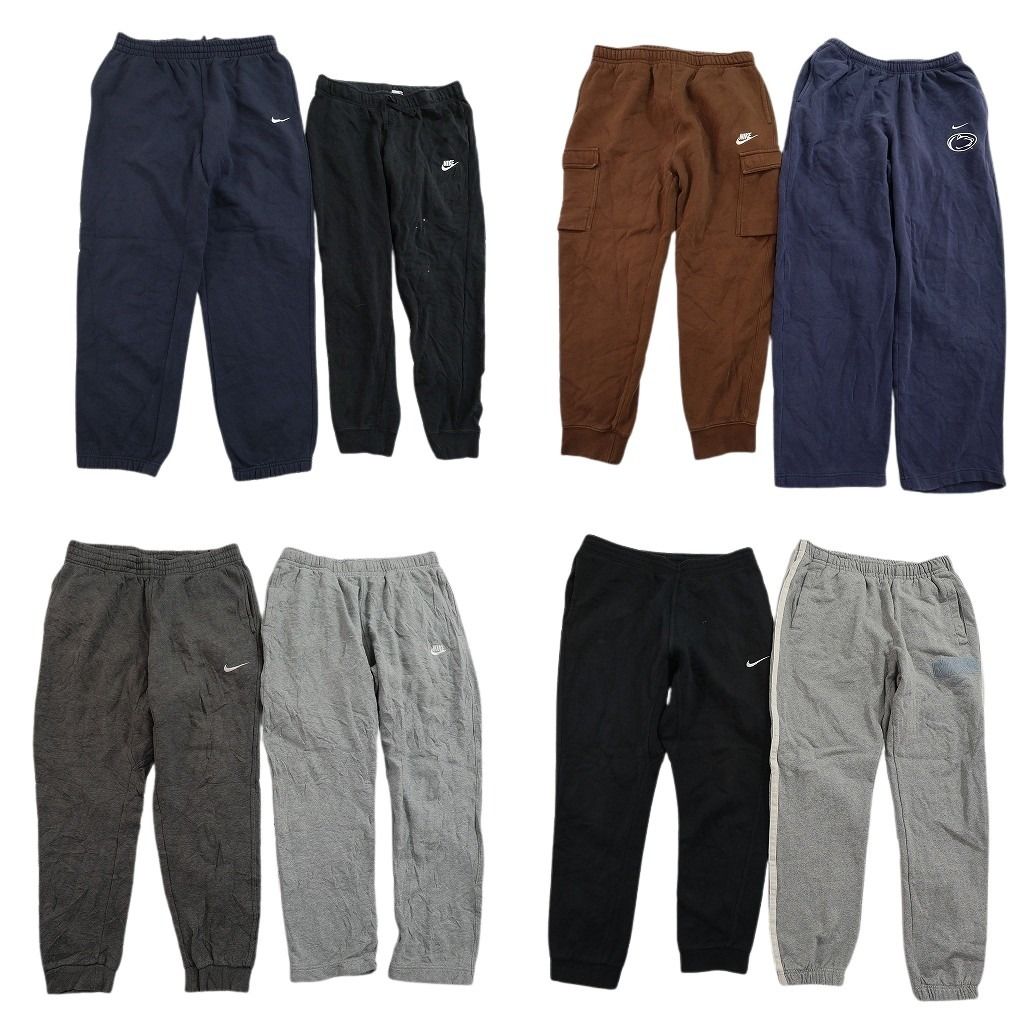 古着卸 まとめ売り ナイキ NIKE スウェット パンツ セット メンズ L サイドライン カレッジチーム カーゴ 古着 ND 3452