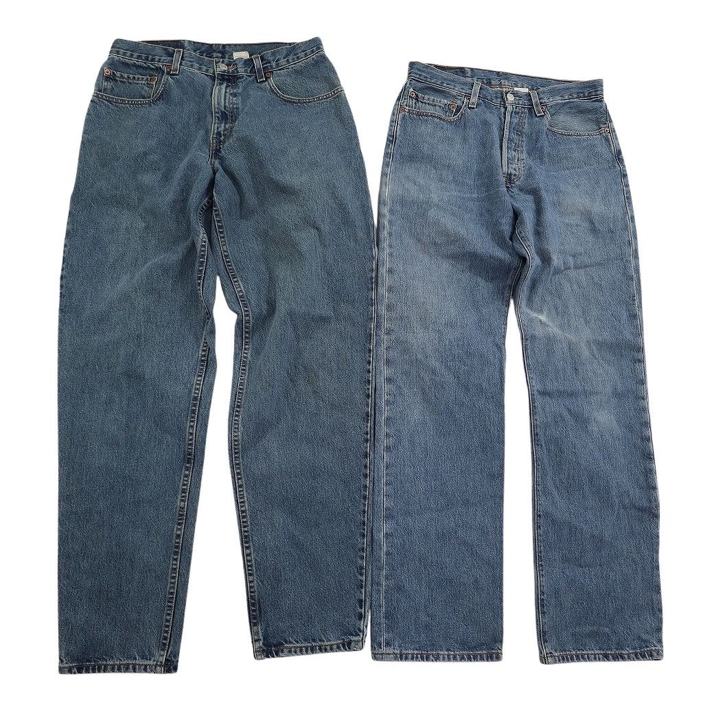  古着卸 まとめ売り リーバイス 紙タグ デニム パンツ セット メンズ 33 |32 550 インディゴブルー ヒゲ アメカジ 古着 ND 3447 その他 メンズ