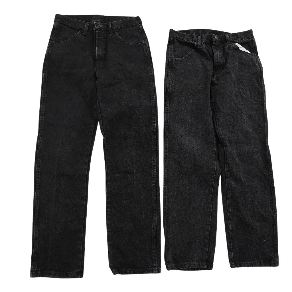  古着卸 まとめ売り RUSTLER ラスラー ブラックデニム パンツ セット メンズ 30 |31 アメカジ フェード 古着 ND 3445 その他 メンズ