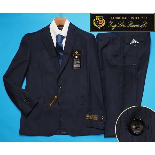 極美品 ロロピアーナ Super130 FOUR SEASONS スーツ A4 新品12.9万円 大手百貨店扱い 10マンス『ロロピアーナ 伊製生地