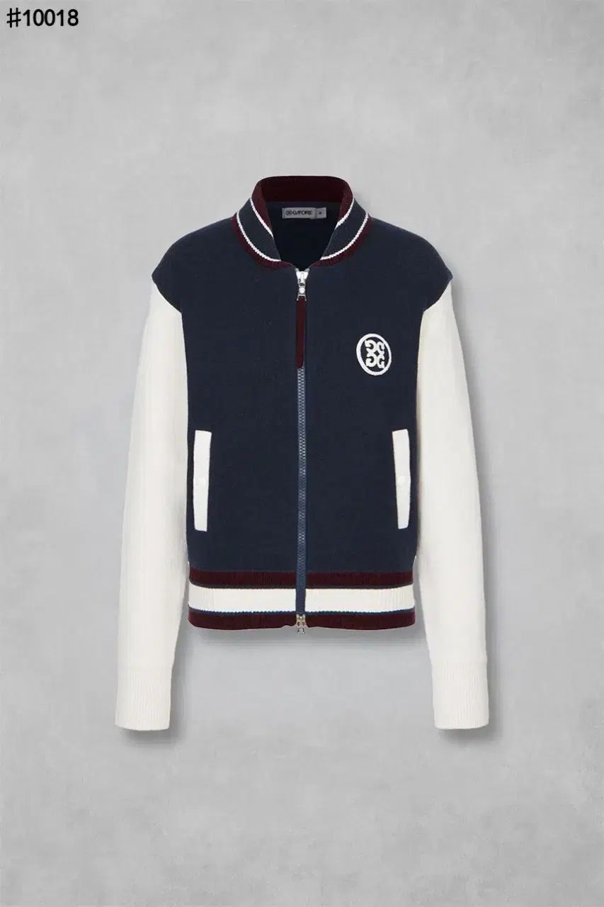 レディースゴルフウェア ウールブレンド フルジップアップ スタジャンセータージャケット