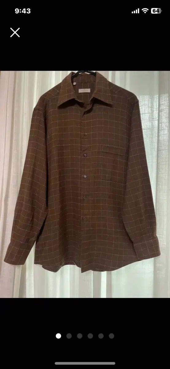 エルメネジルドゼニア チョコレート色 シャツ