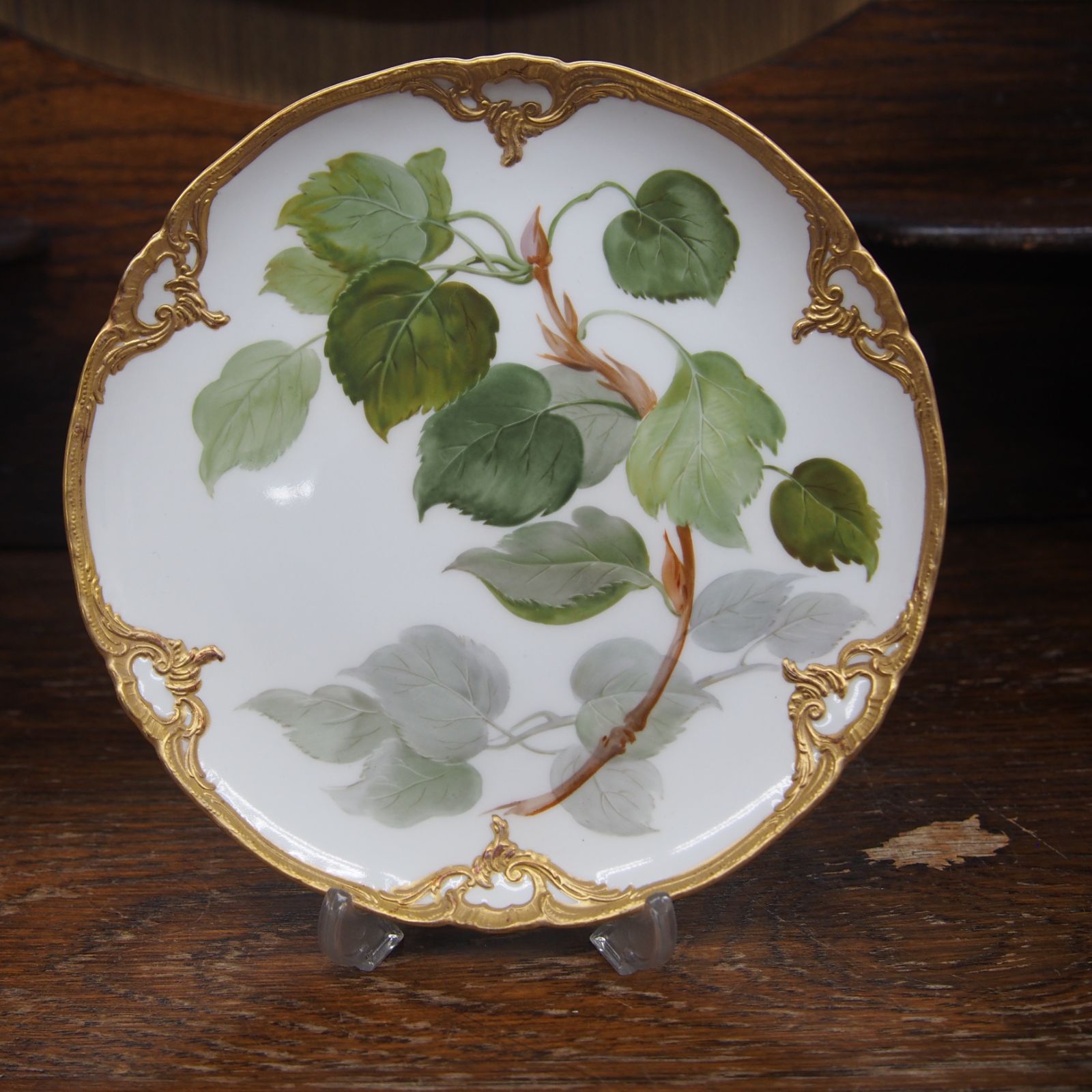 1905年 KPM ベルリン 手描き フィッシュプラター 51×24㎝　ma ∇花∇【KPMベルリン王立磁器製陶所】 総手描魚文プレート「